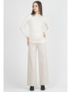 Pantalón Premamá Crema Diagonal