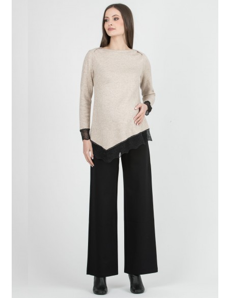 Pantalón Premamá Negro Diagonal