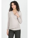 Jersey Premamá y Lactancia Canalé Cruz Beige