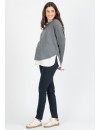 Jersey Premamá y Lactancia Tipo Capa Gris