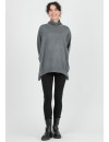 Jersey Premama Over con Botones Gris