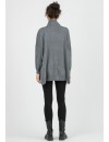 Jersey Premama Over con Botones Gris