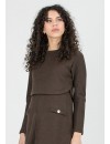 Vestido Premamá y Lactancia 2 Piezas Marrón