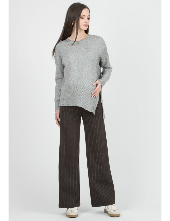 Pantalón Premamá Palazzo Rayas Marrón