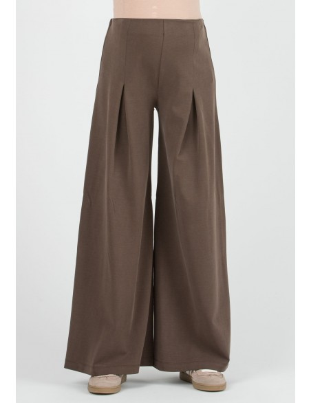 Pantalón Premamá Marrón Cupro Maxi Pinza