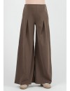 Pantalón Premamá Marrón Cupro Maxi Pinza