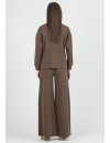 Pantalón Premamá Marrón Cupro Maxi Pinza