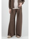 Pantalón Premamá Marrón Cupro Maxi Pinza