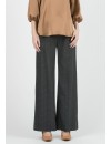 Pantalón Premamá Palazzo Gris Lurex