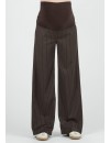 Pantalón Premamá Palazzo Marrón Raya