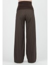 Pantalón Premamá Palazzo Marrón Raya