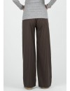 Pantalón Premamá Palazzo Marrón Raya