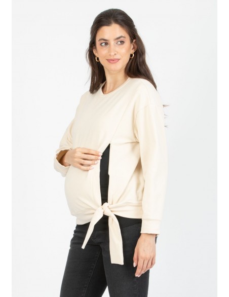 Sudadera Premamá y Lactancia Anudada