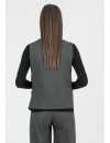 Blusa Cruzada Premamá y Lactancia Gris