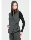 Blusa Cruzada Premamá y Lactancia Gris